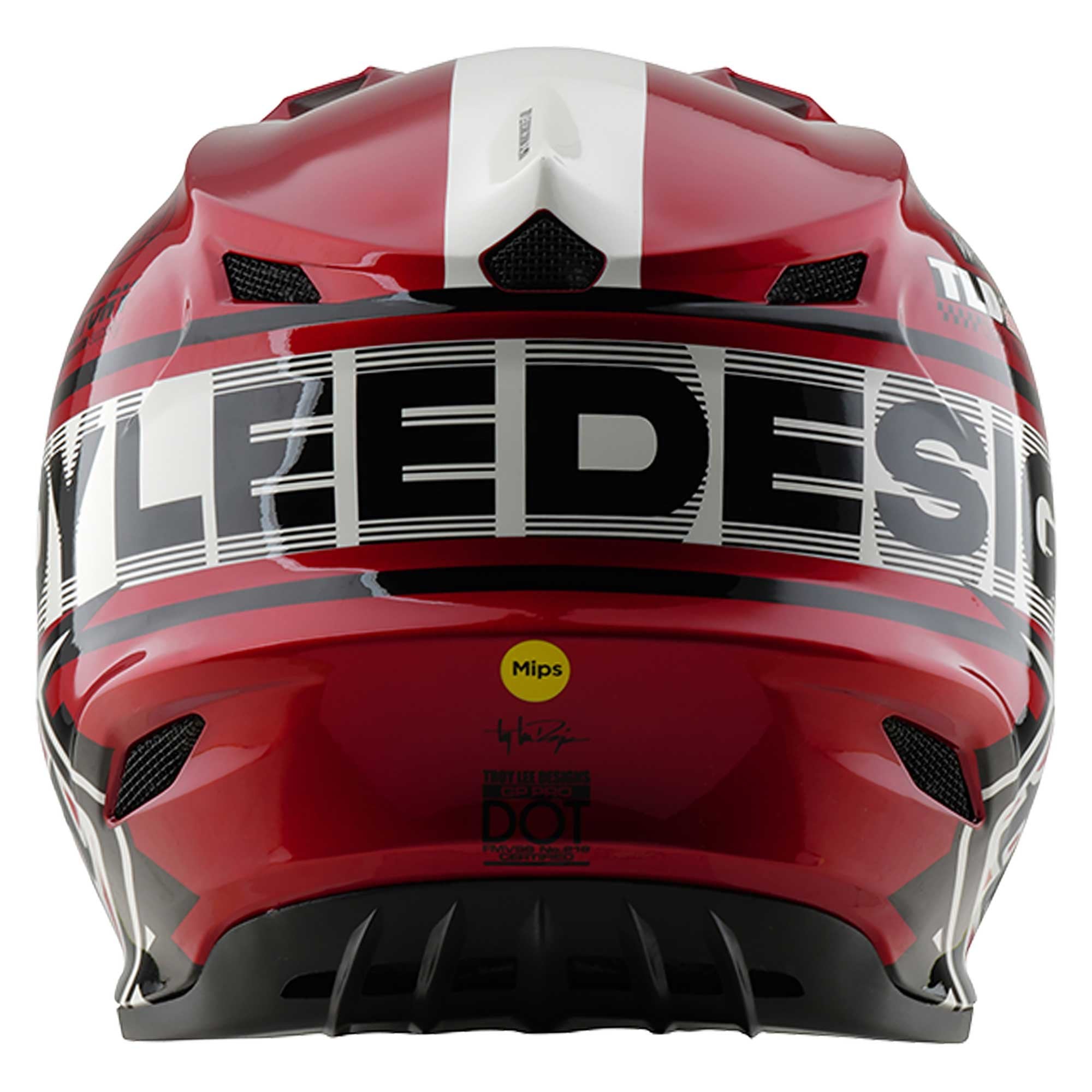 Troy Lee Motocross Helmet - GP Pro MIPS - FIFTY-50 (White/Red)