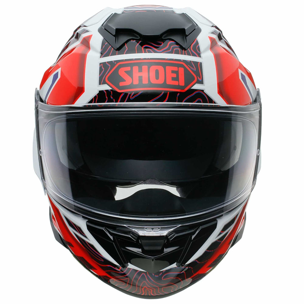Shoei GT Air 3 Hike TC10 Motorcycle Helmet (Red/White/Blue)