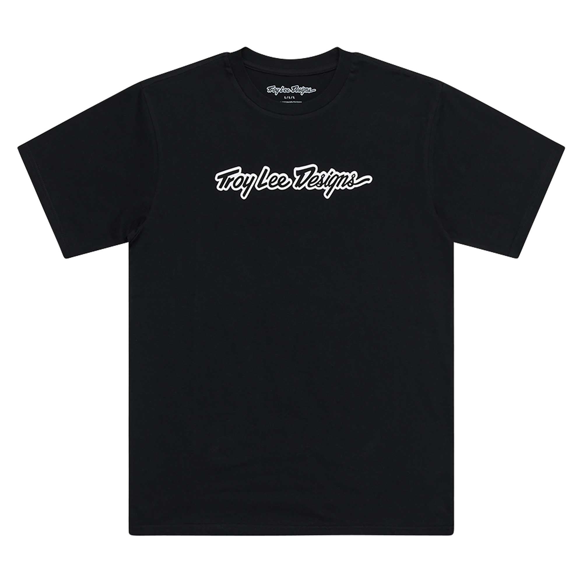 Troy Lee Designs Youth T-Shirt - SIGNATURE (Black)