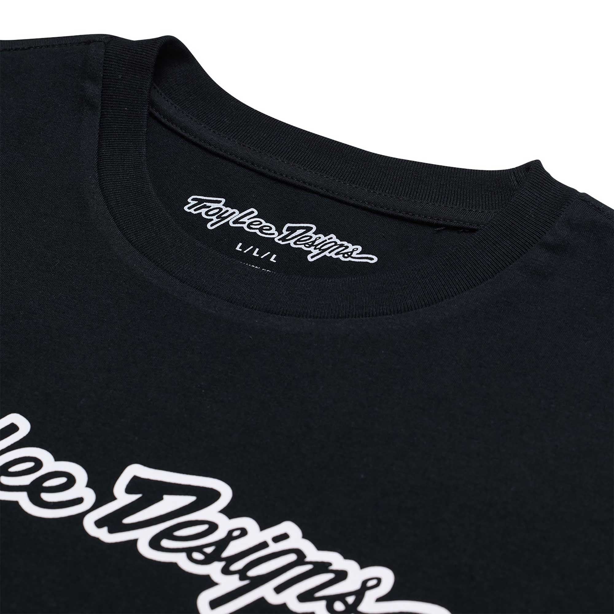 Troy Lee Designs Youth T-Shirt - SIGNATURE (Black)