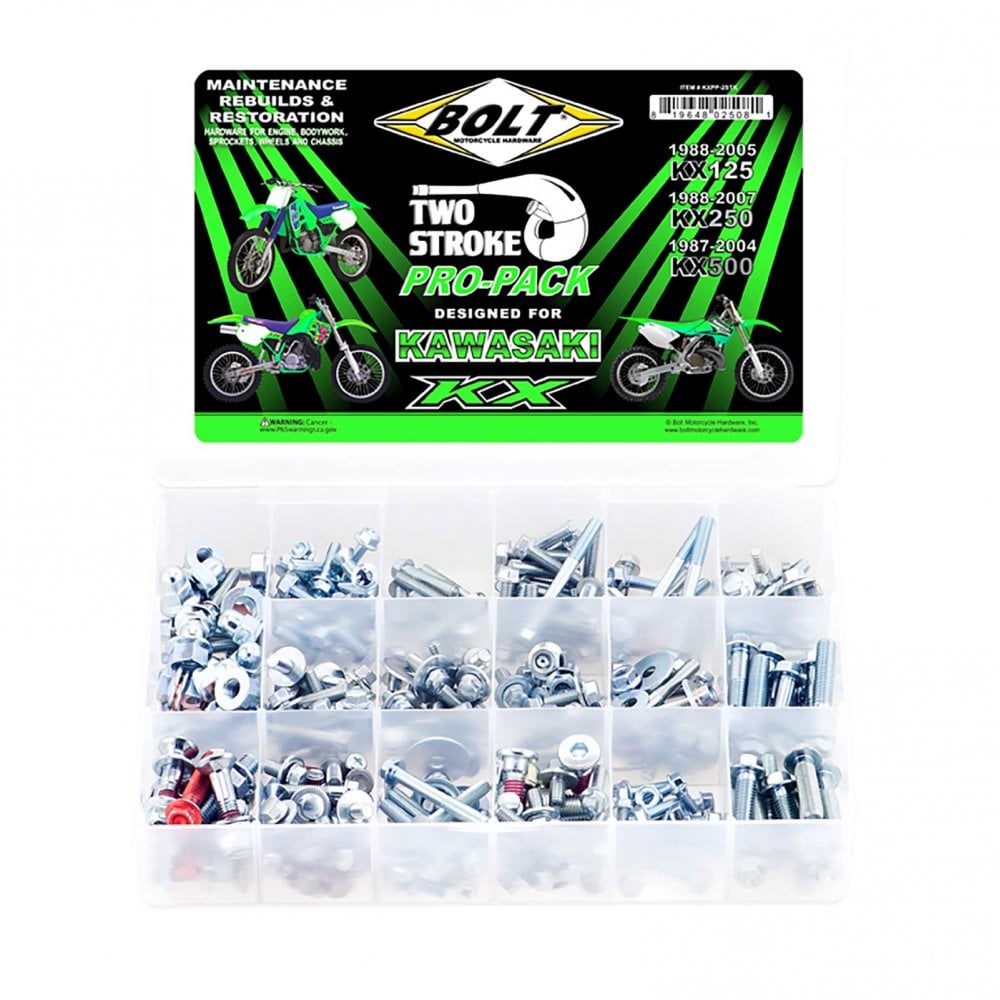 Bolt Hardware - Track Pack Fastener Kit - PRO - KX125/250 88-08, KX500 87-04