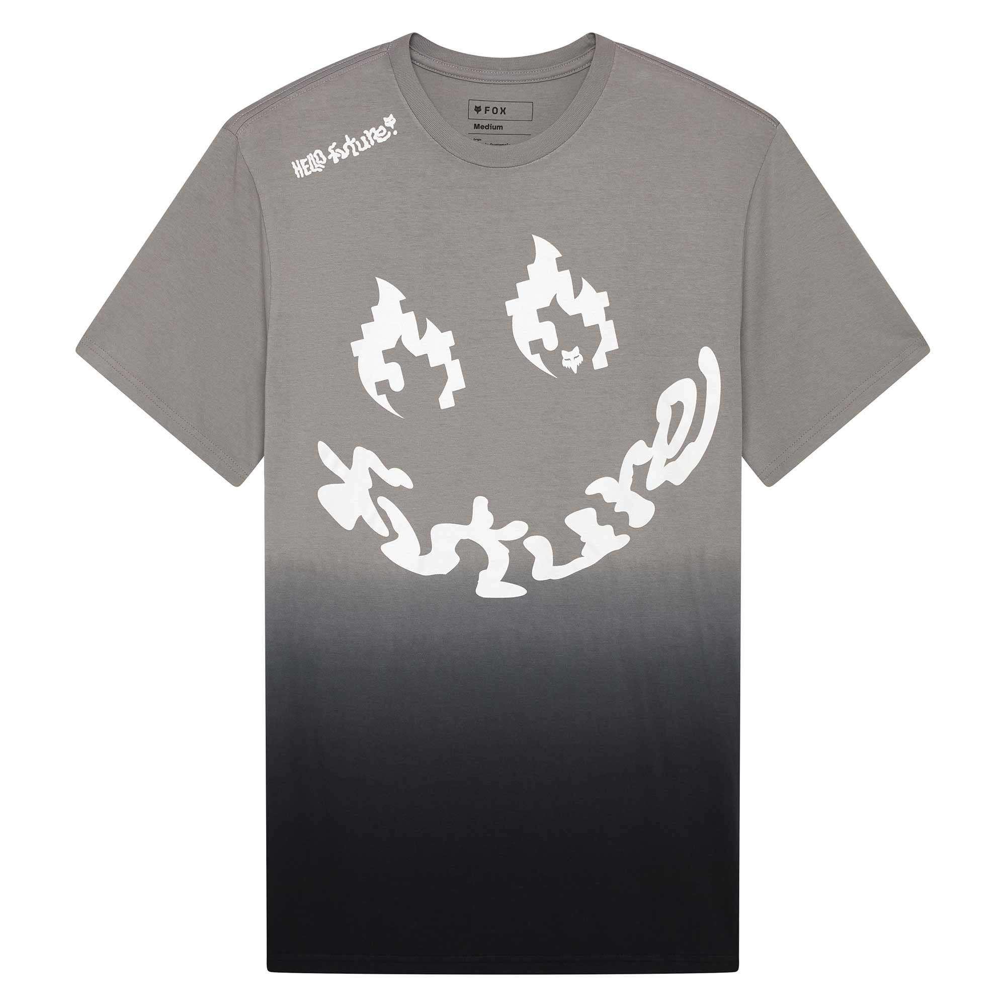 Fox (SALE) T-Shirt - HELLO FOX Premium Tee (Steel Grey)