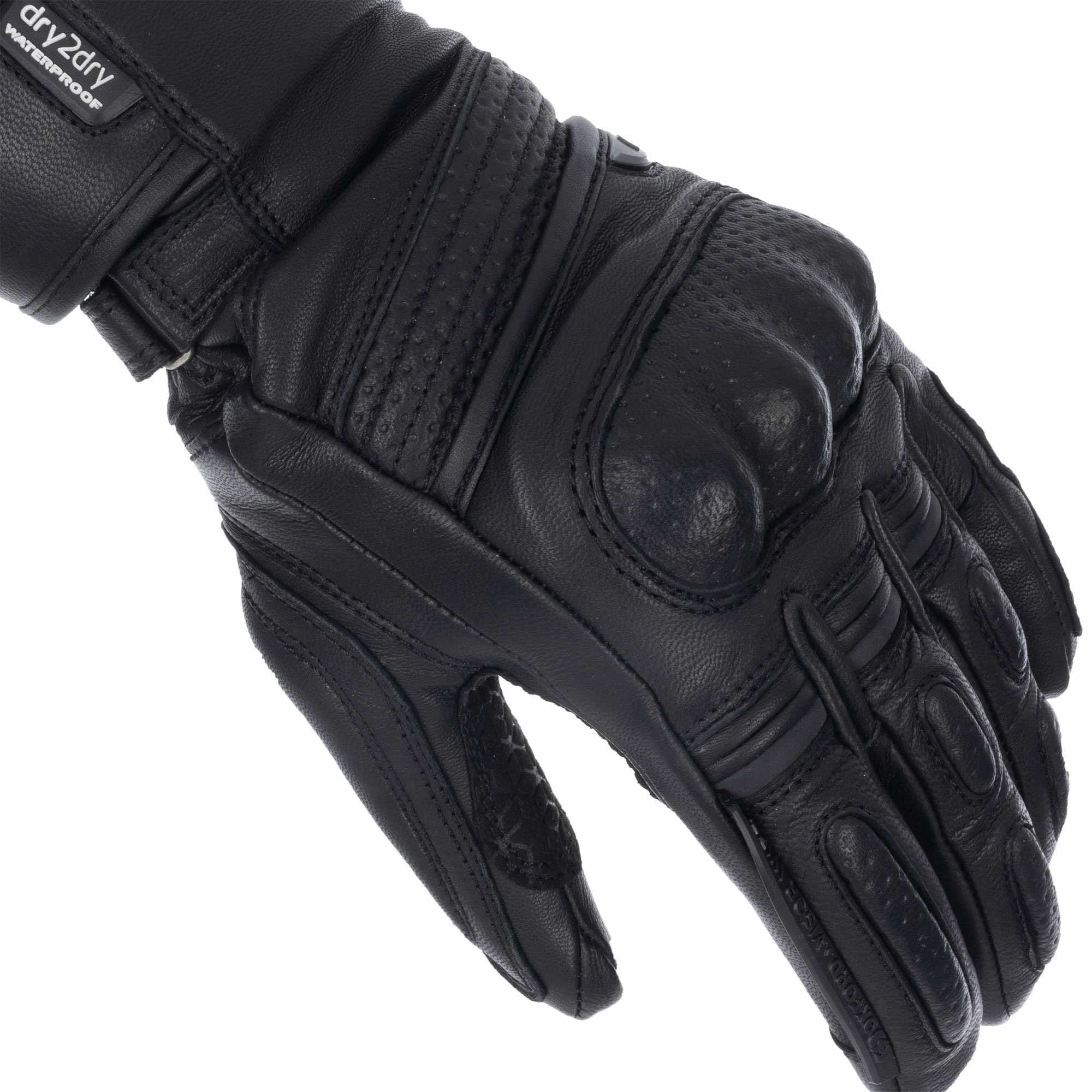 Oxford Women's Hamilton Primaloft Motorcycle Gloves (Tech Black)
