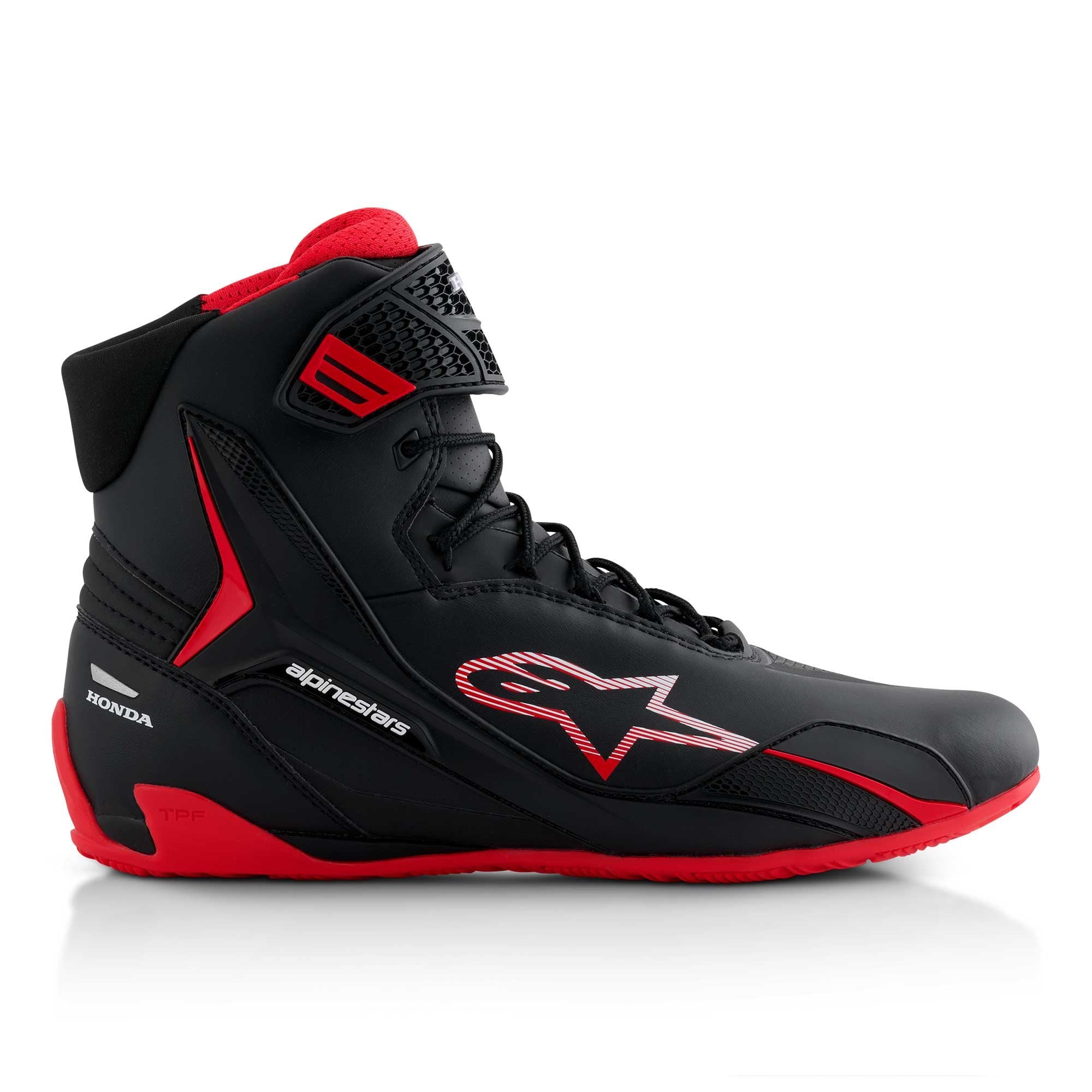 Alpinestars Honda Faster-4 Riding Shoes (Black/Red)