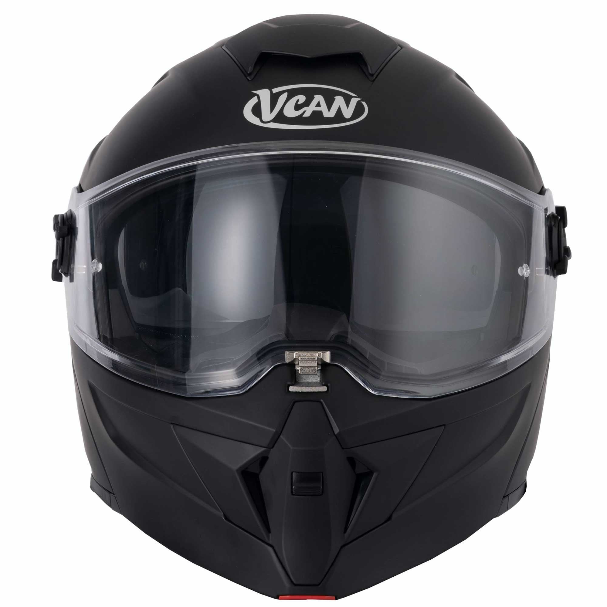 VCAN H276 Flip Up Motorcycle Helmet (Matte Black)