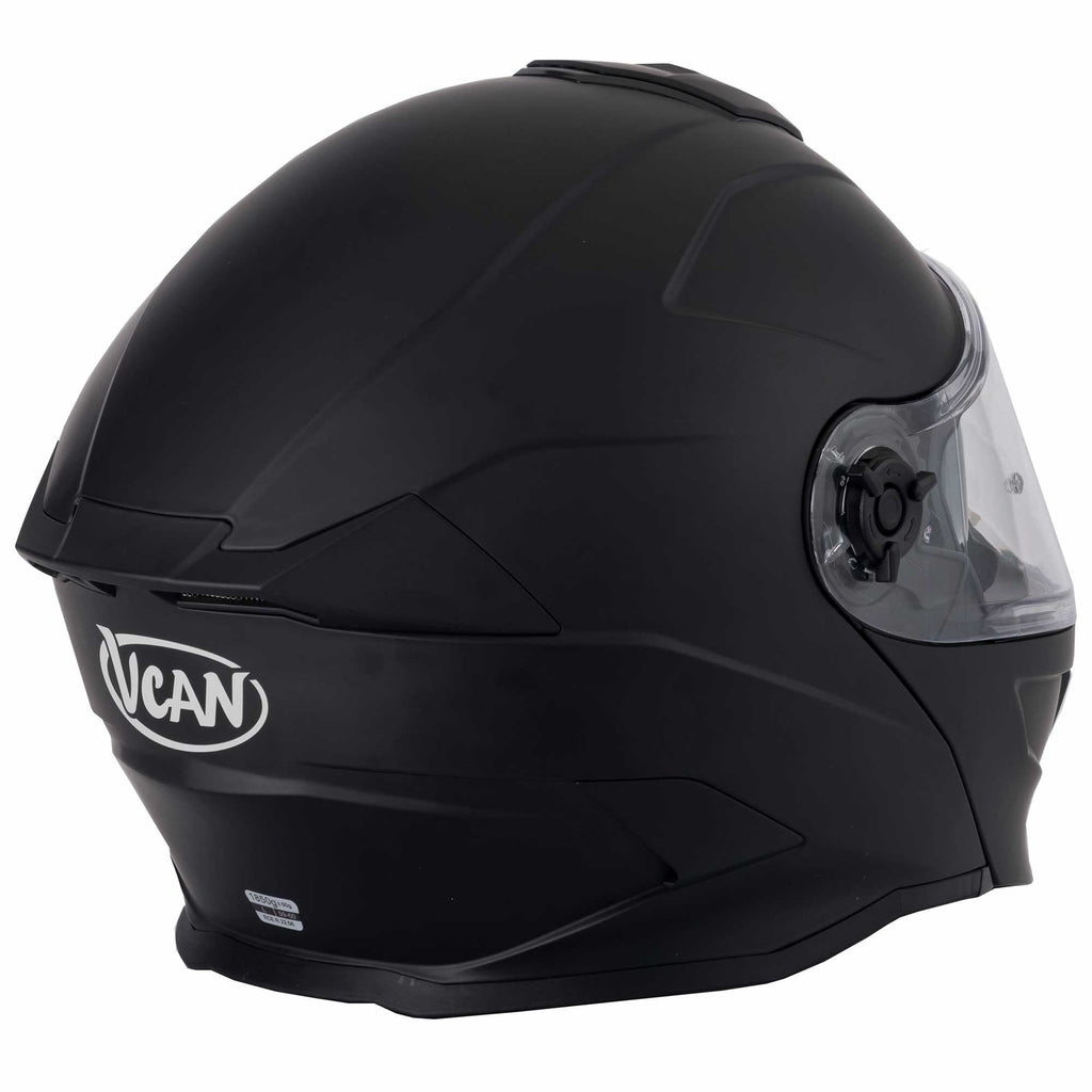 VCAN H276 Flip Up Motorcycle Helmet (Matte Black)
