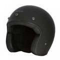 Merlin (2025) Open Face Helmet - Blackbird Jet - Naked (Matt Black)