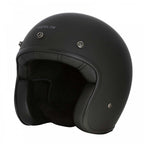Merlin (2025) Open Face Helmet - Blackbird Jet - Naked (Matt Black)