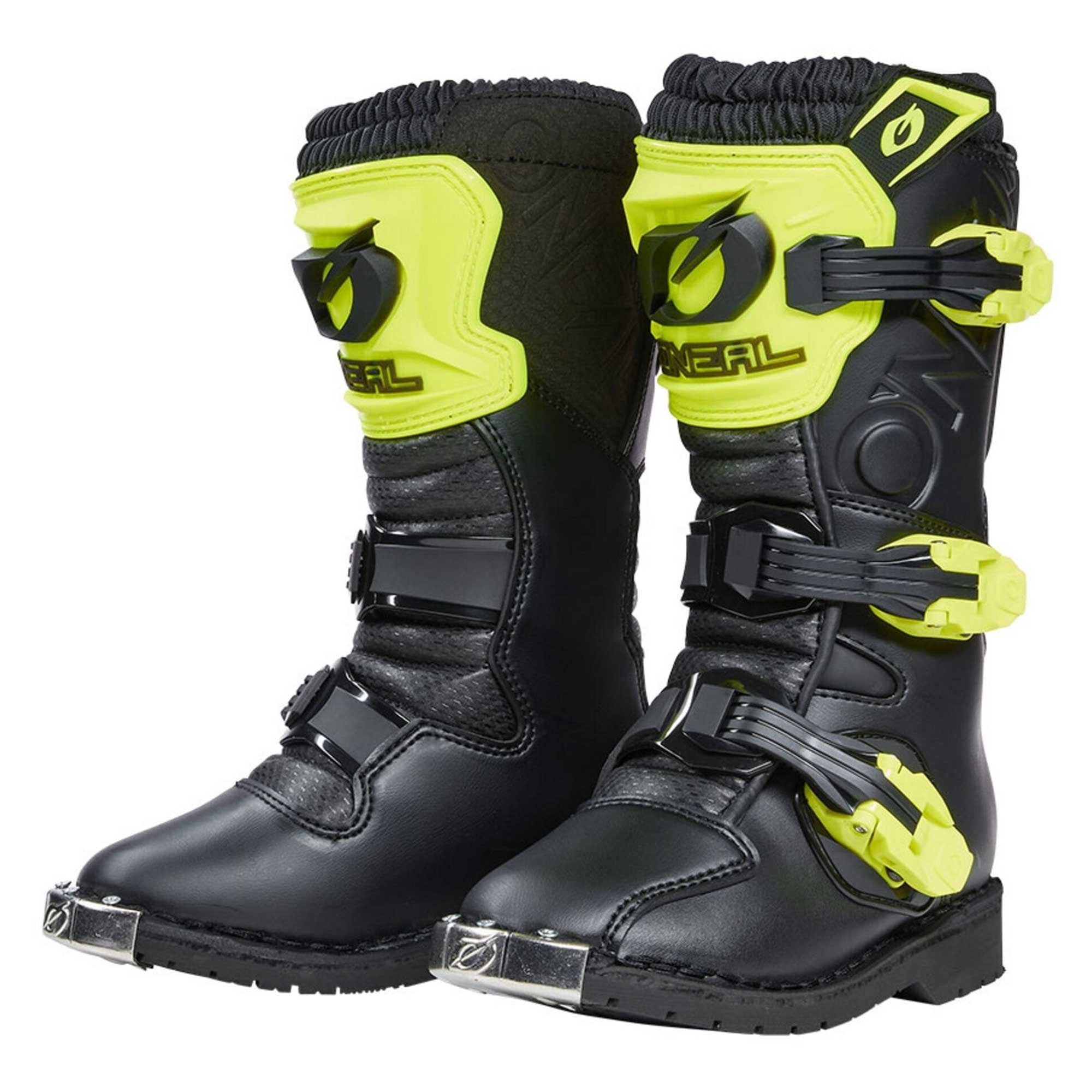 O'Neal Youth Motocross Boots - Rider Pro (Black/Fluo Yellow)
