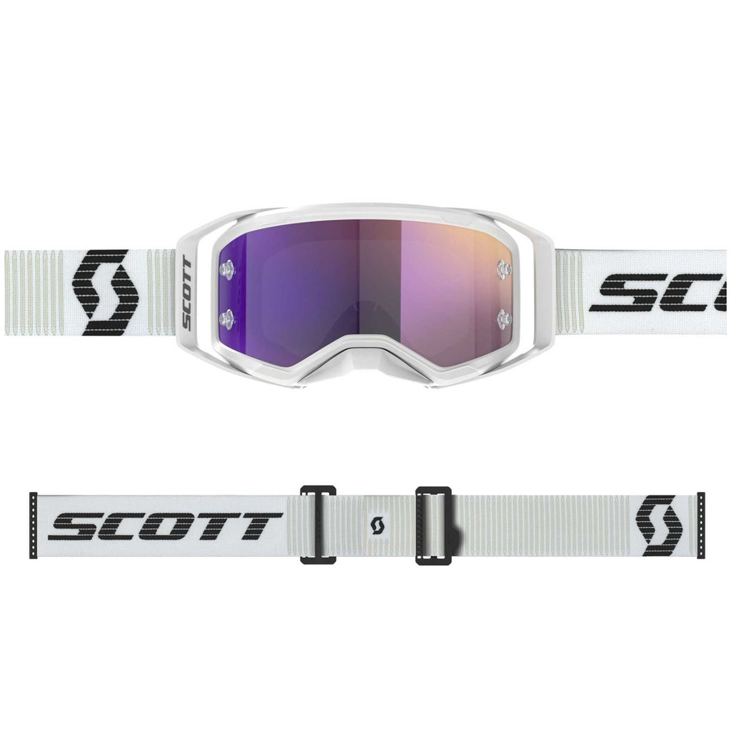 Scott Prospect 2.0 Goggles (White/Black) Chrome Purple Lens