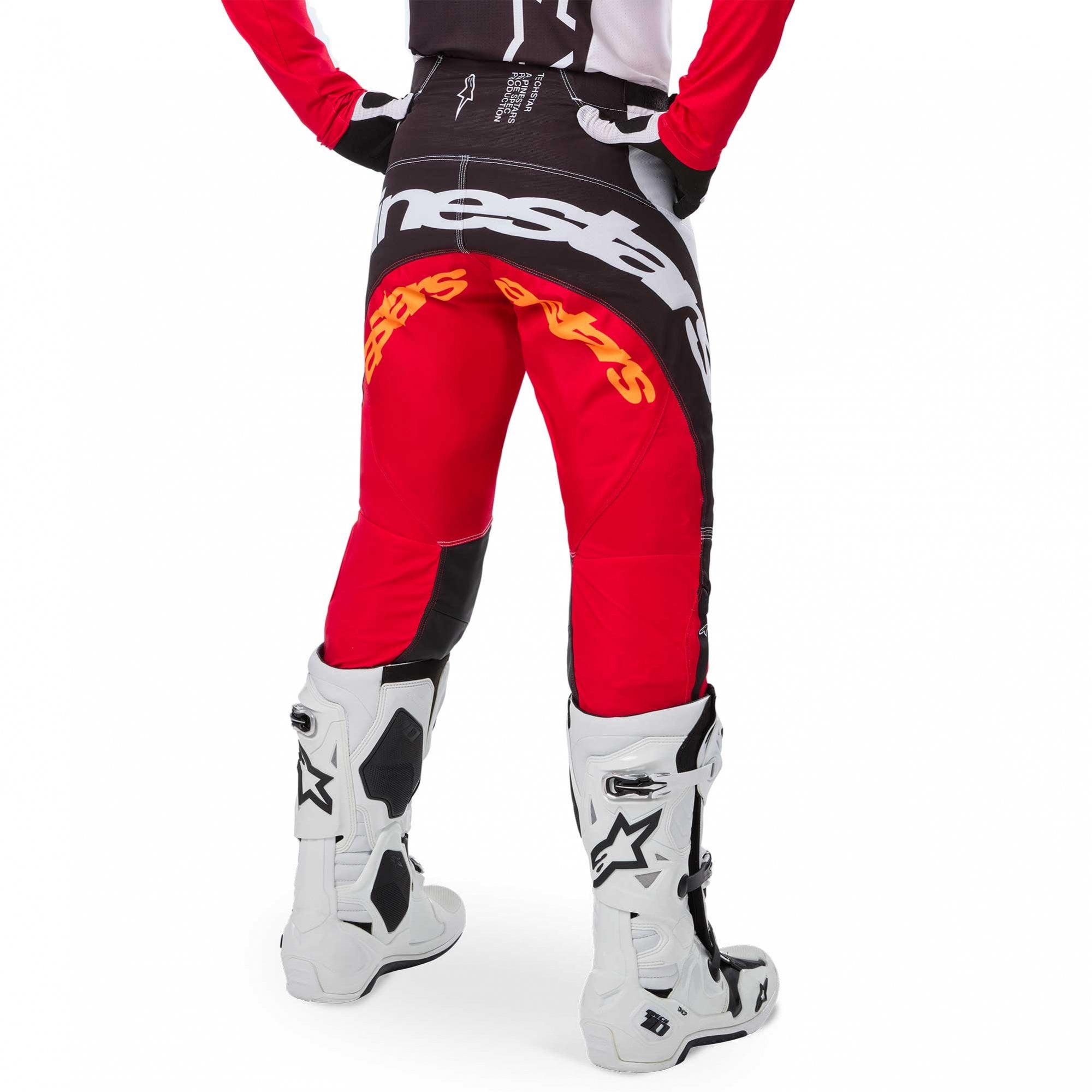 Alpinestars MX Jersey & Pant Kit - Techstar DEEP Limited Edition (Black/White/HighRed)