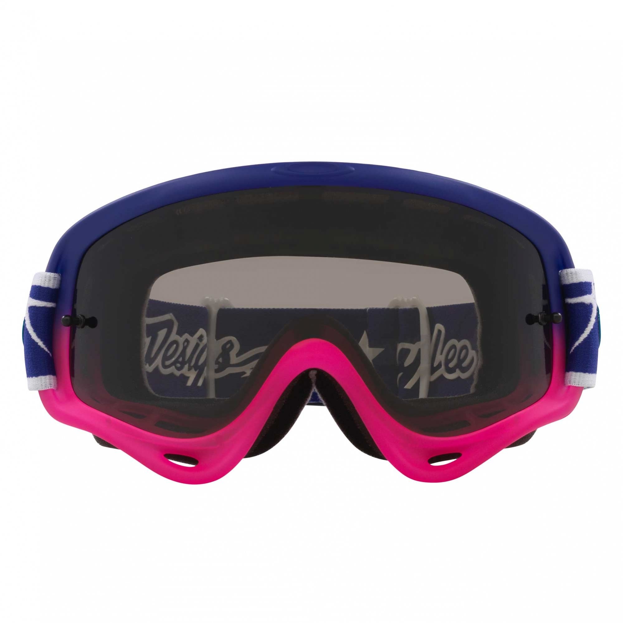 Oakley O-Frame Goggles TLD SPEED Stars (Blue/Pink) Dark Grey Lens