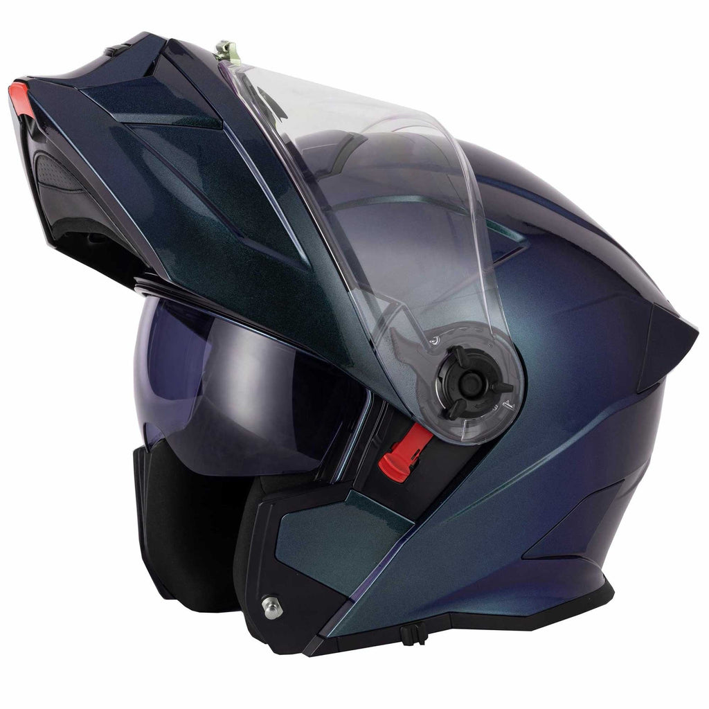 VCAN H276 Gradient Flip Up Motorcycle Helmet (Purple/Blue)