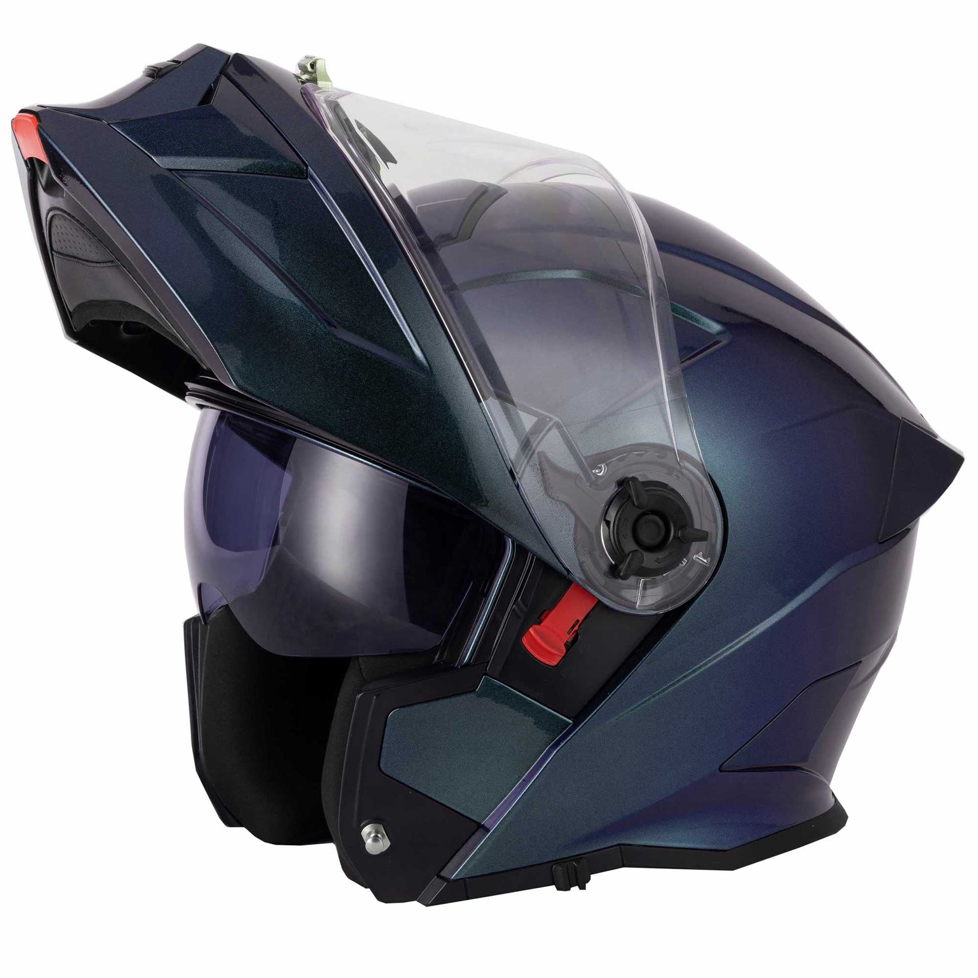 VCAN H276 Gradient Flip Up Motorcycle Helmet (Purple/Blue)