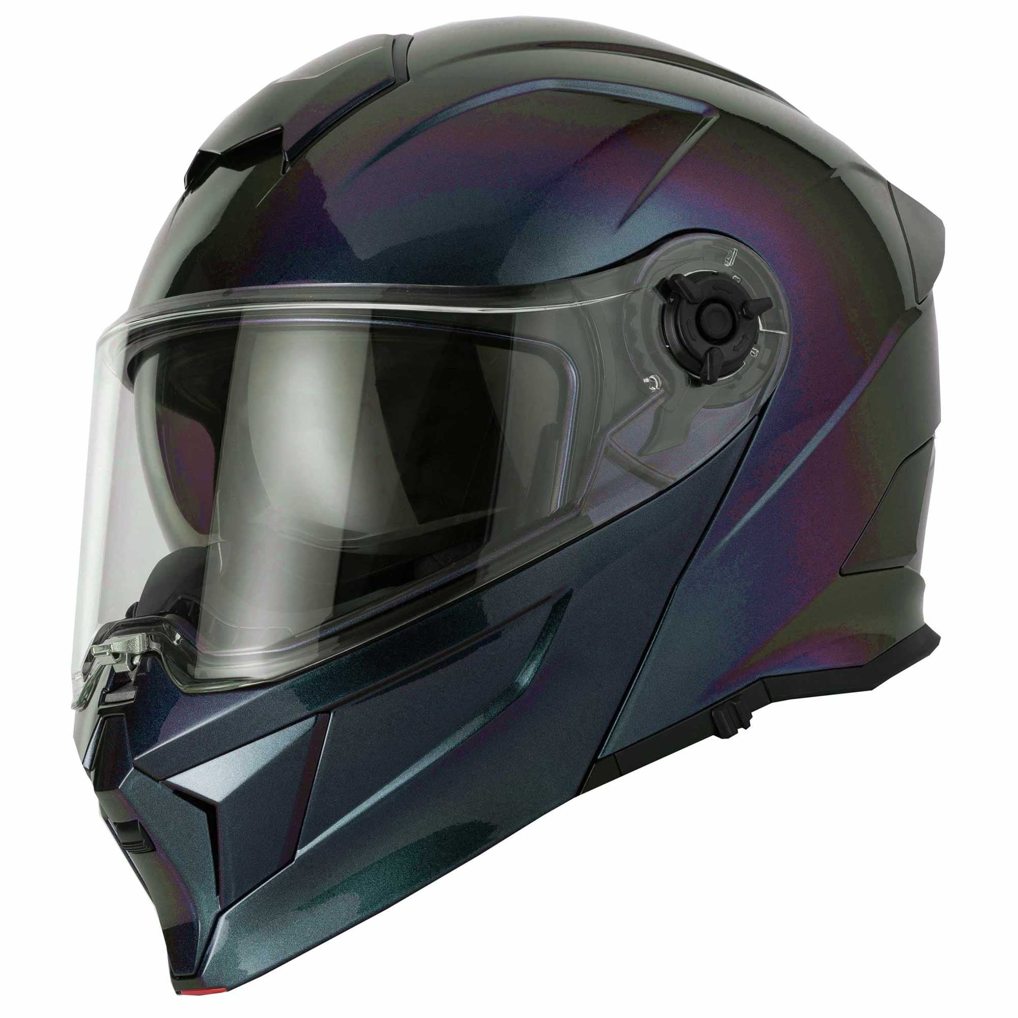 VCAN H276 Gradient Flip Up Motorcycle Helmet (Purple/Blue)