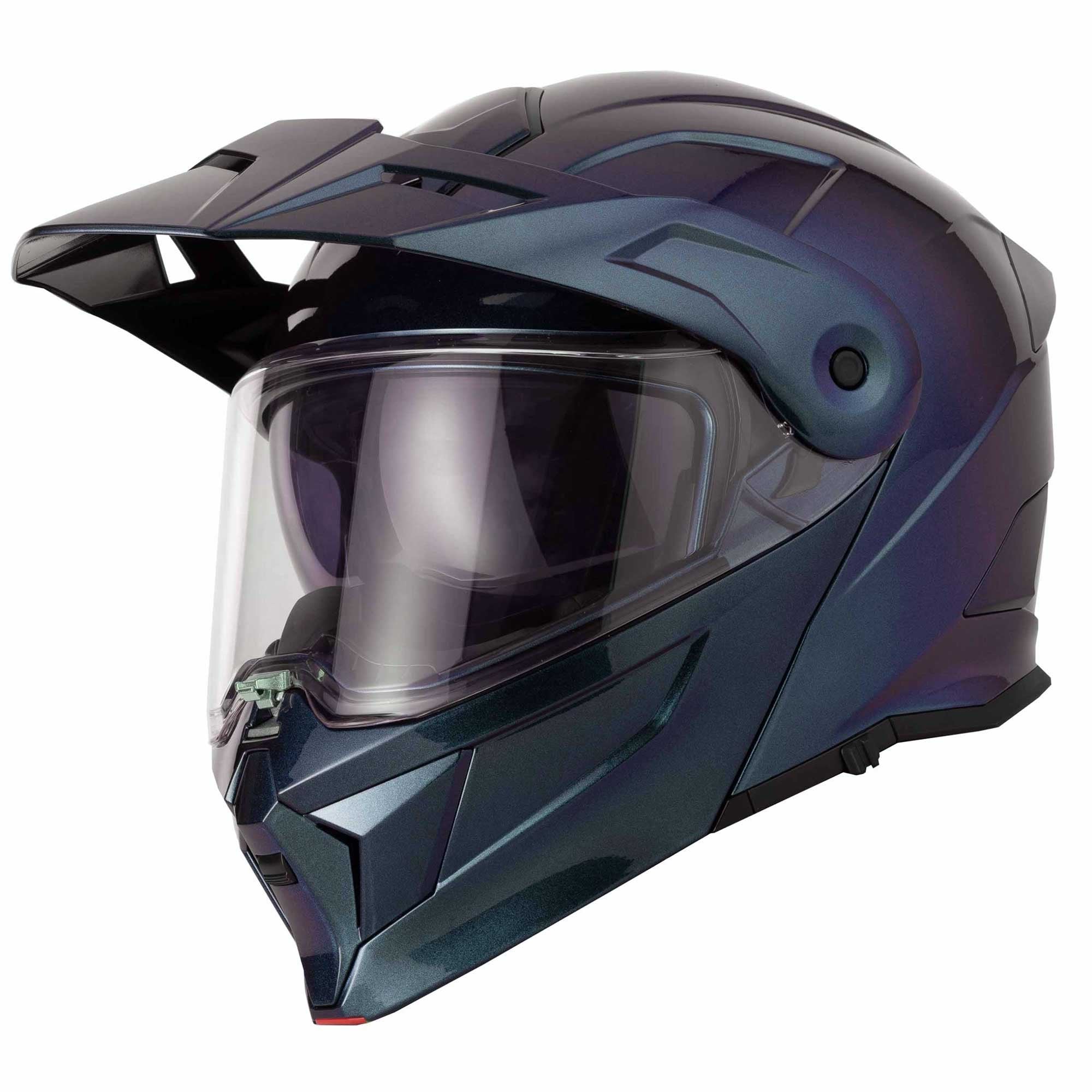 VCAN H276 Gradient Flip Up Motorcycle Helmet (Purple/Blue)