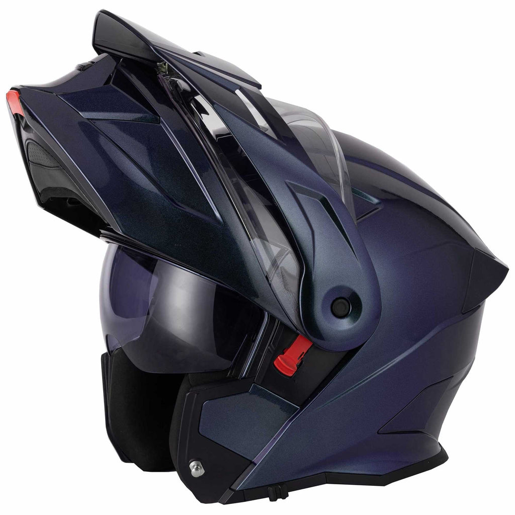 VCAN H276 Gradient Flip Up Motorcycle Helmet (Purple/Blue)