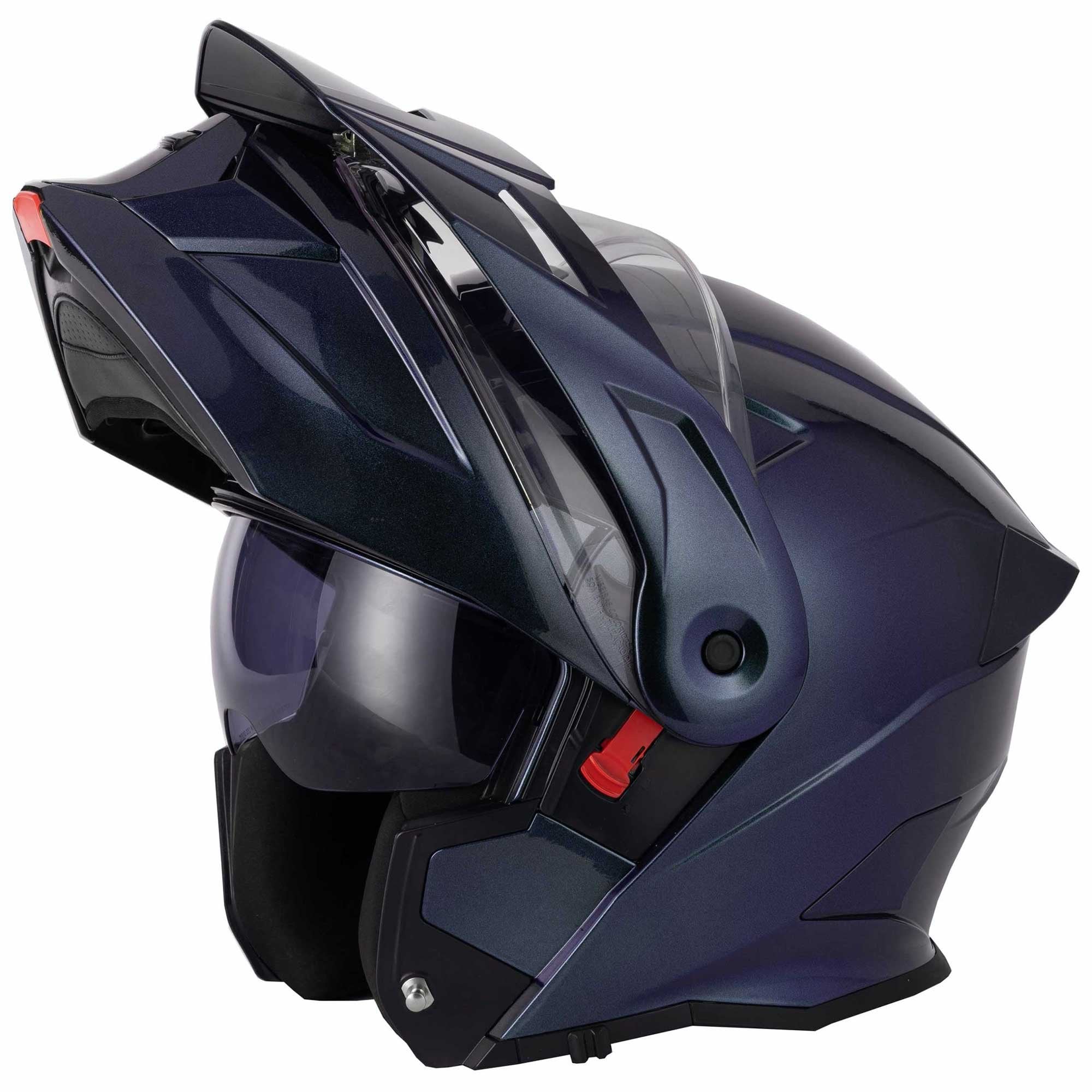 VCAN H276 Gradient Flip Up Motorcycle Helmet (Purple/Blue)