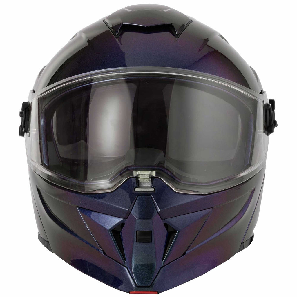 VCAN H276 Gradient Flip Up Motorcycle Helmet (Purple/Blue)