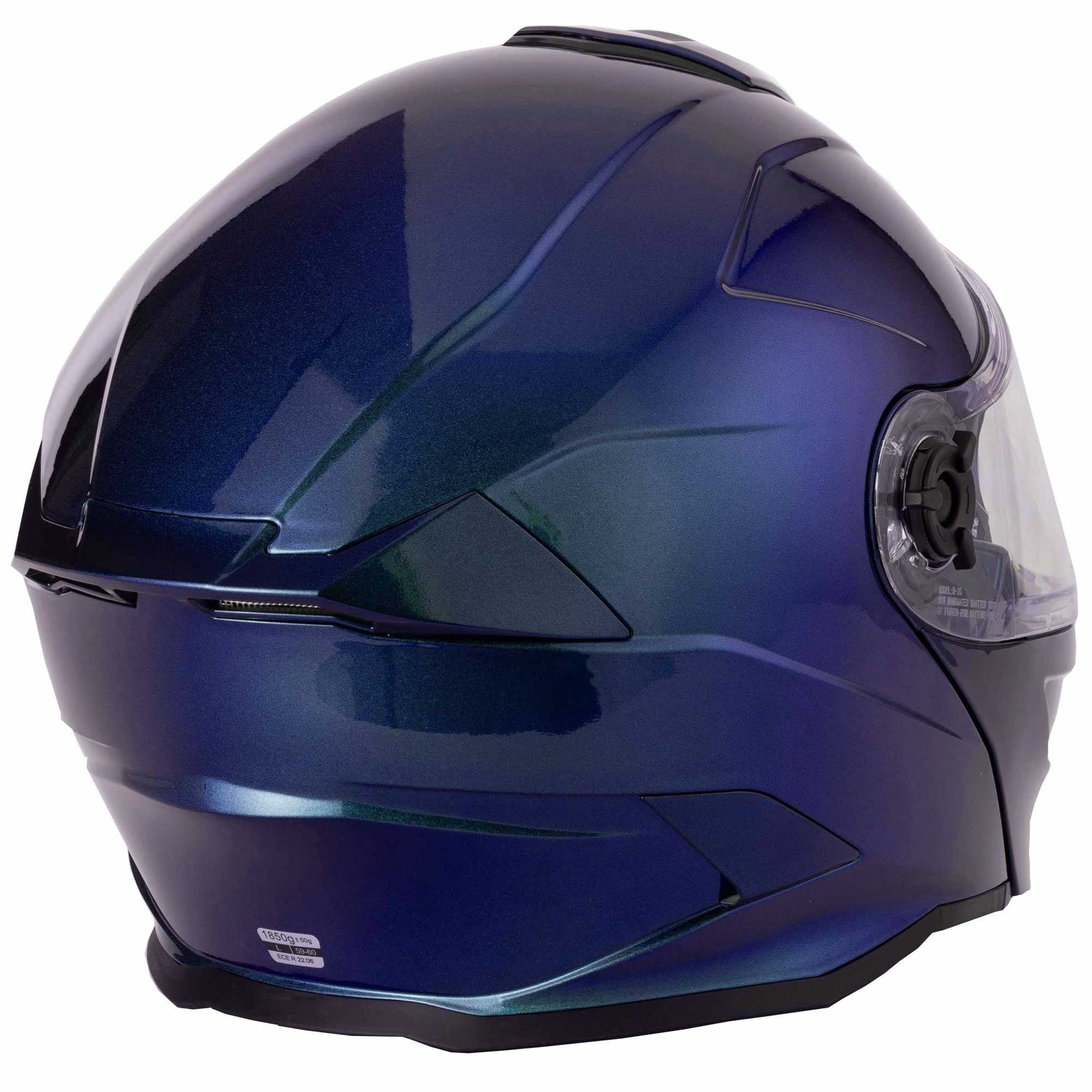 VCAN H276 Gradient Flip Up Motorcycle Helmet (Purple/Blue)