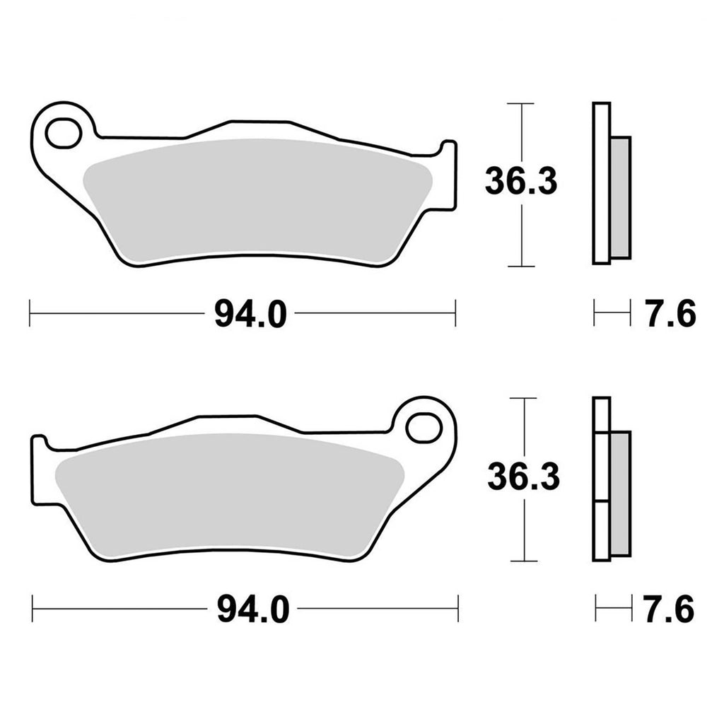 SBS - Brake Pads - SINTERED - GF031/FA181/UBP0671