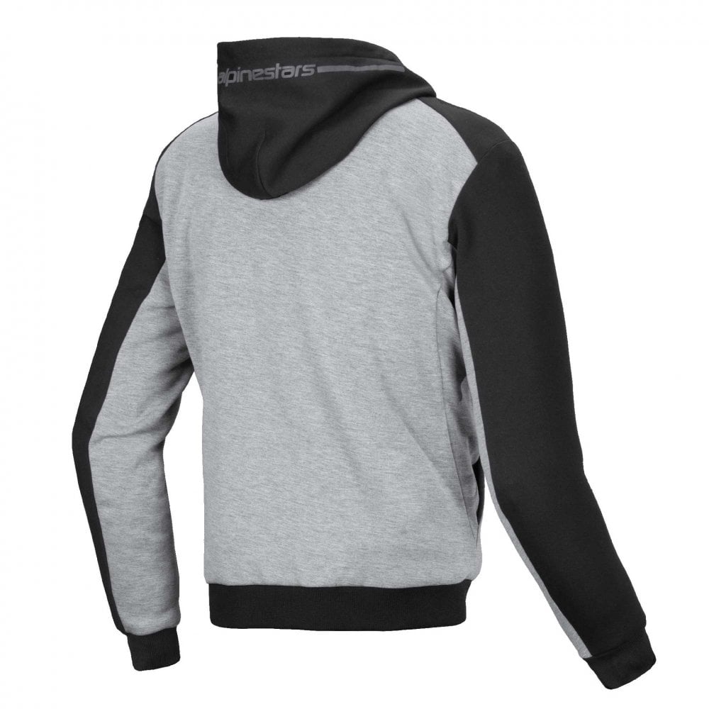 Alpinestars Chrome V2 SPORT Motorcycle Sports Jacket Hoodie (Black/Grey Heather/Turquoise)