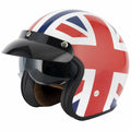 Vcan (2025) Helmet - H589 **With Peak** (Union Jack Gloss)