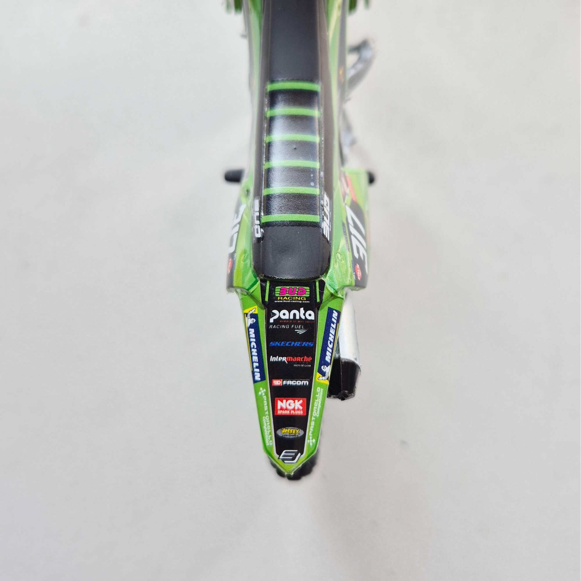 New Ray Toys - 1:12 - Kawasaki - KXF450 19-23 - Bud Racing - Valin #317, Bourdon #945, Garib #339