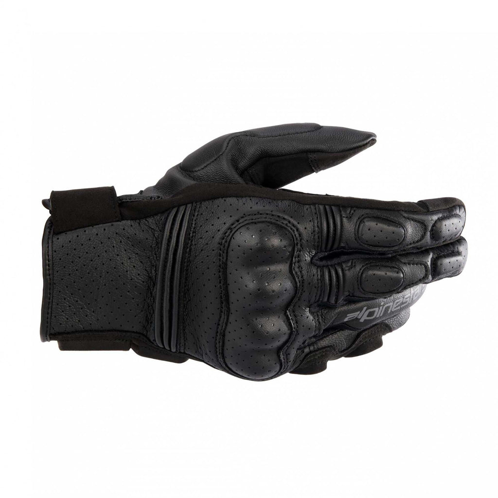 Alpinestars Phenom Leather Air Motorcycle Short Leather Gloves (Black/Black)