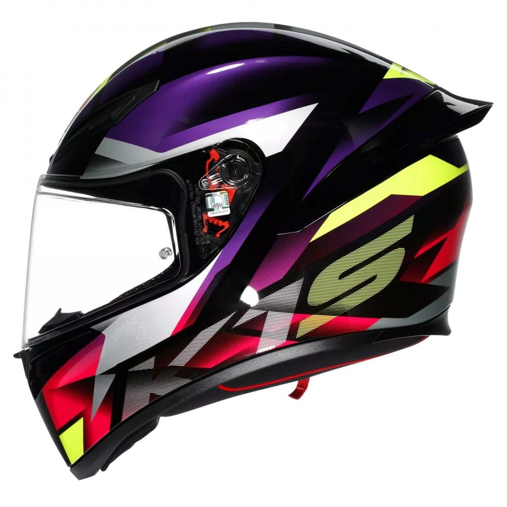 AGV K1-S Fastlap Motorcycle Helmet (Black/Purple/Pink)