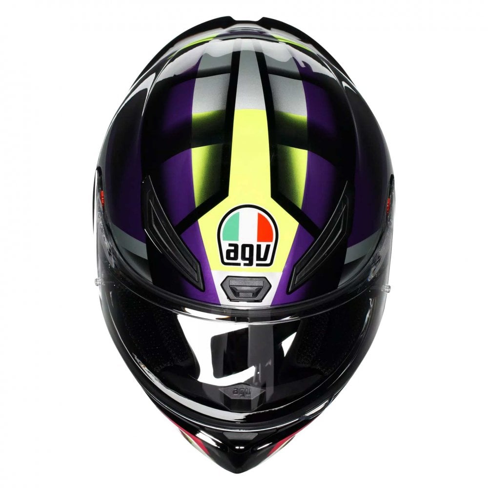 AGV K1-S Fastlap Motorcycle Helmet (Black/Purple/Pink)