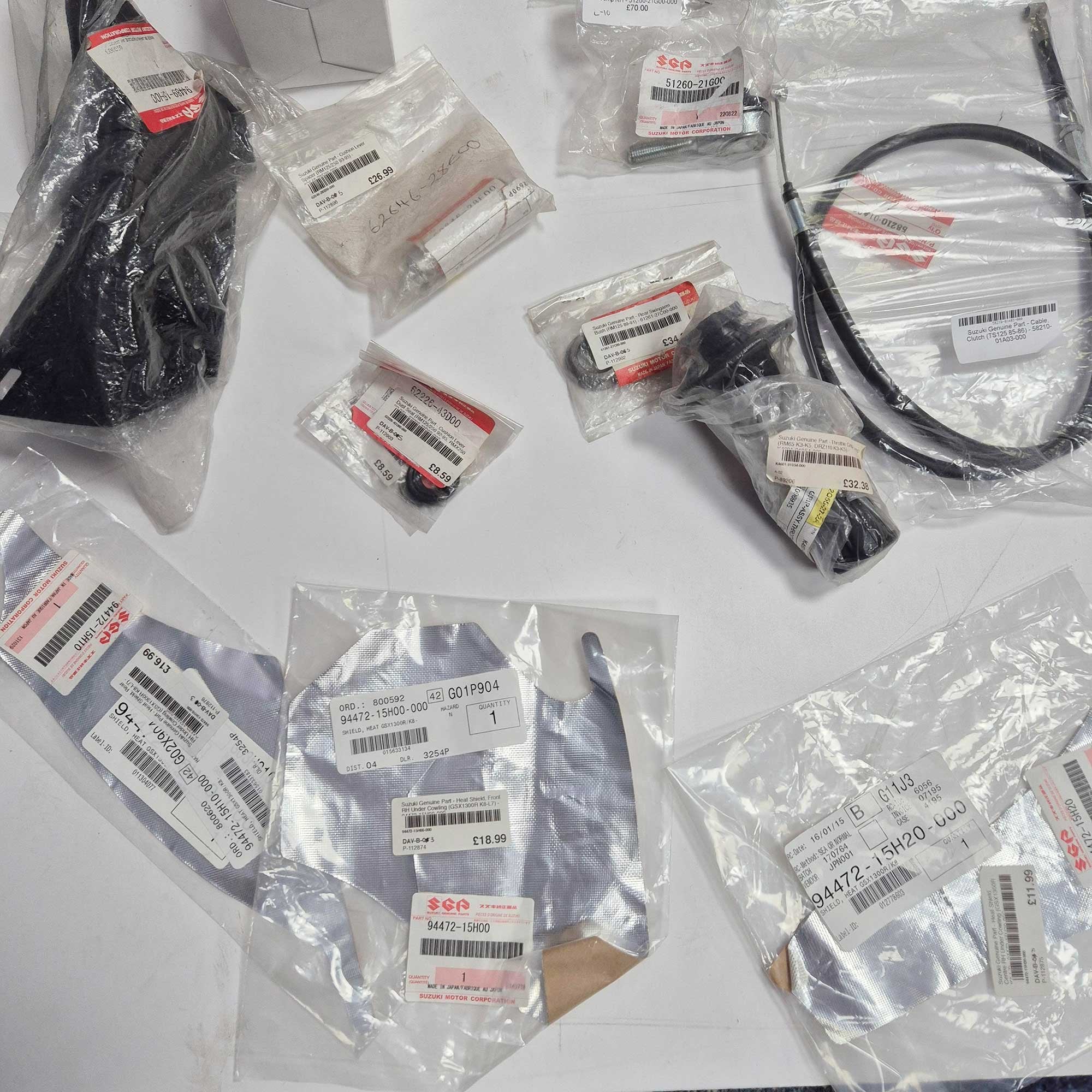 Suzuki Genuine Parts - Bulk Parts Listing - 200+ Parts