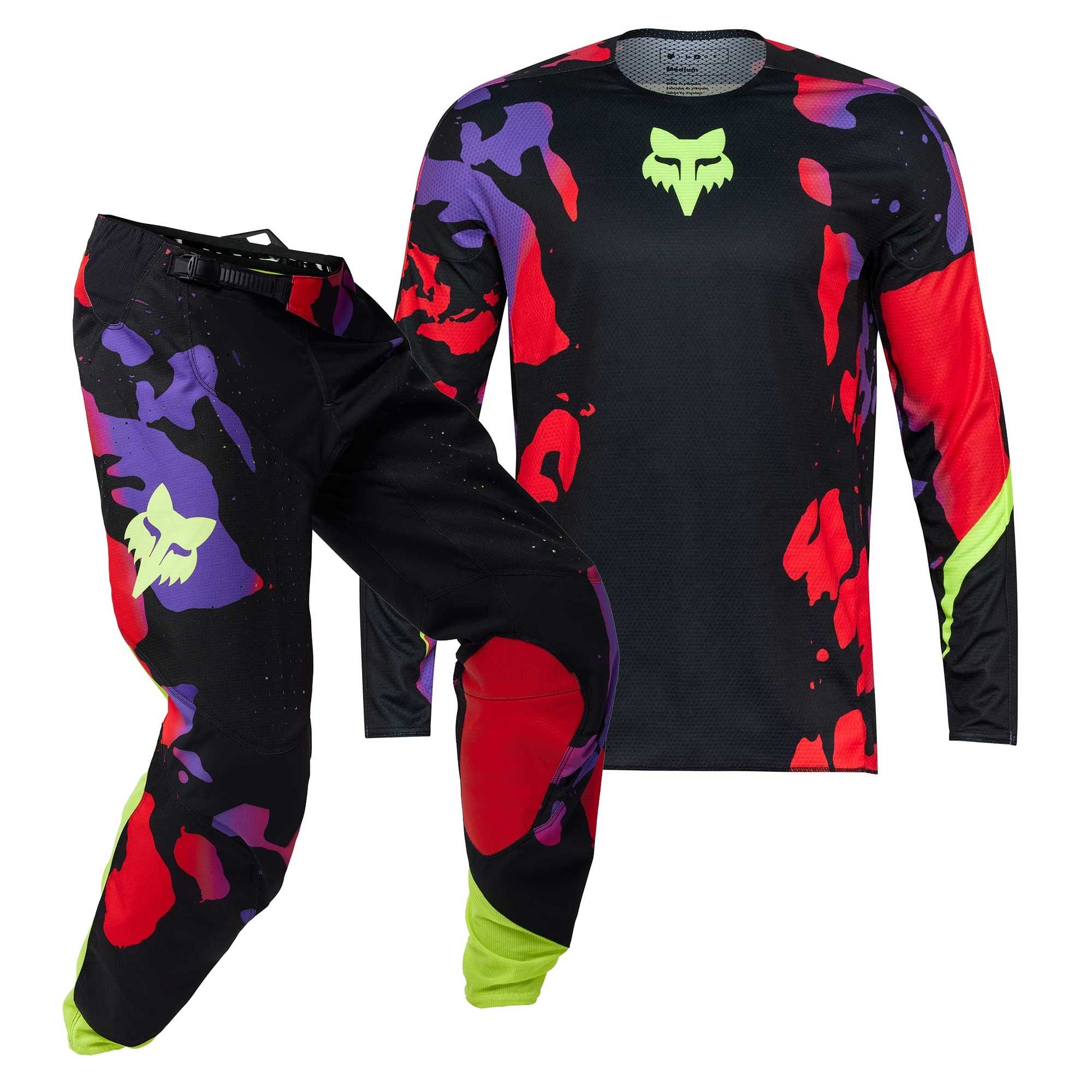 FOX (SALE) Jersey & Pant Kit Deal - 360 THROTTLE (Black/Red/Yellow/Purple)