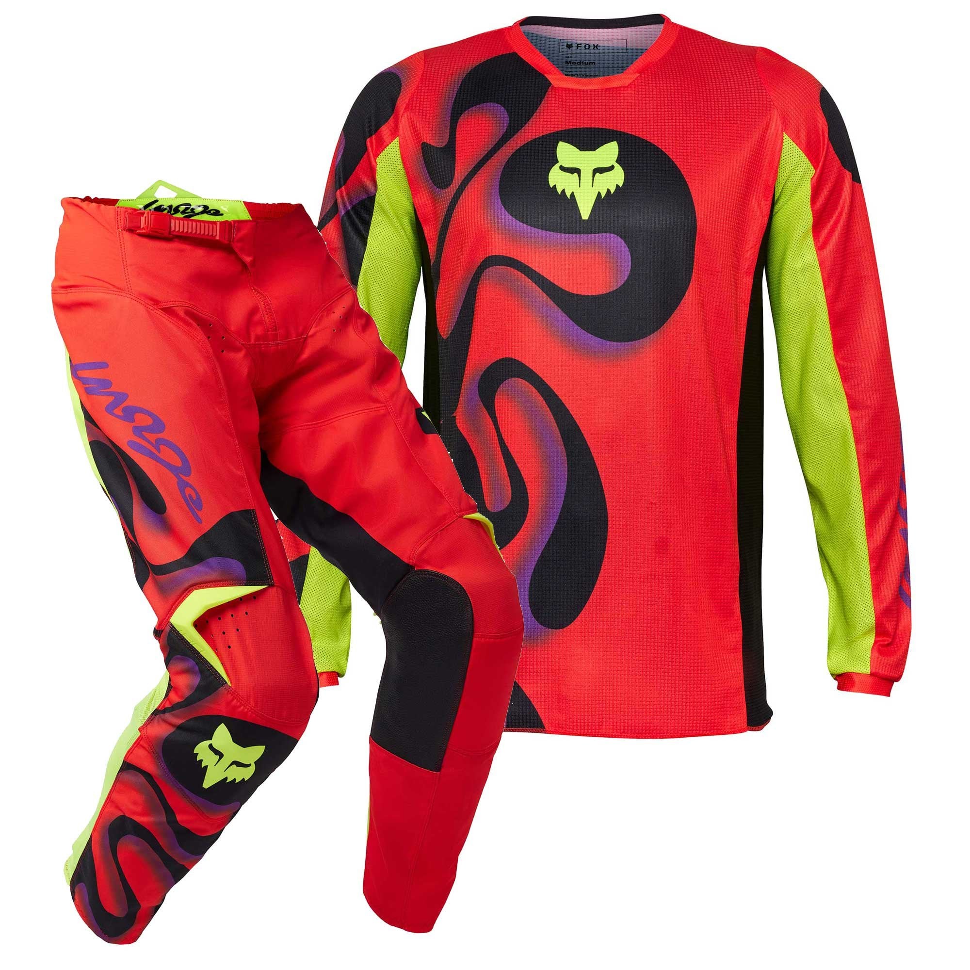 FOX (SALE) Jersey & Pant Kit - 180 EMOTION (Flo Red)