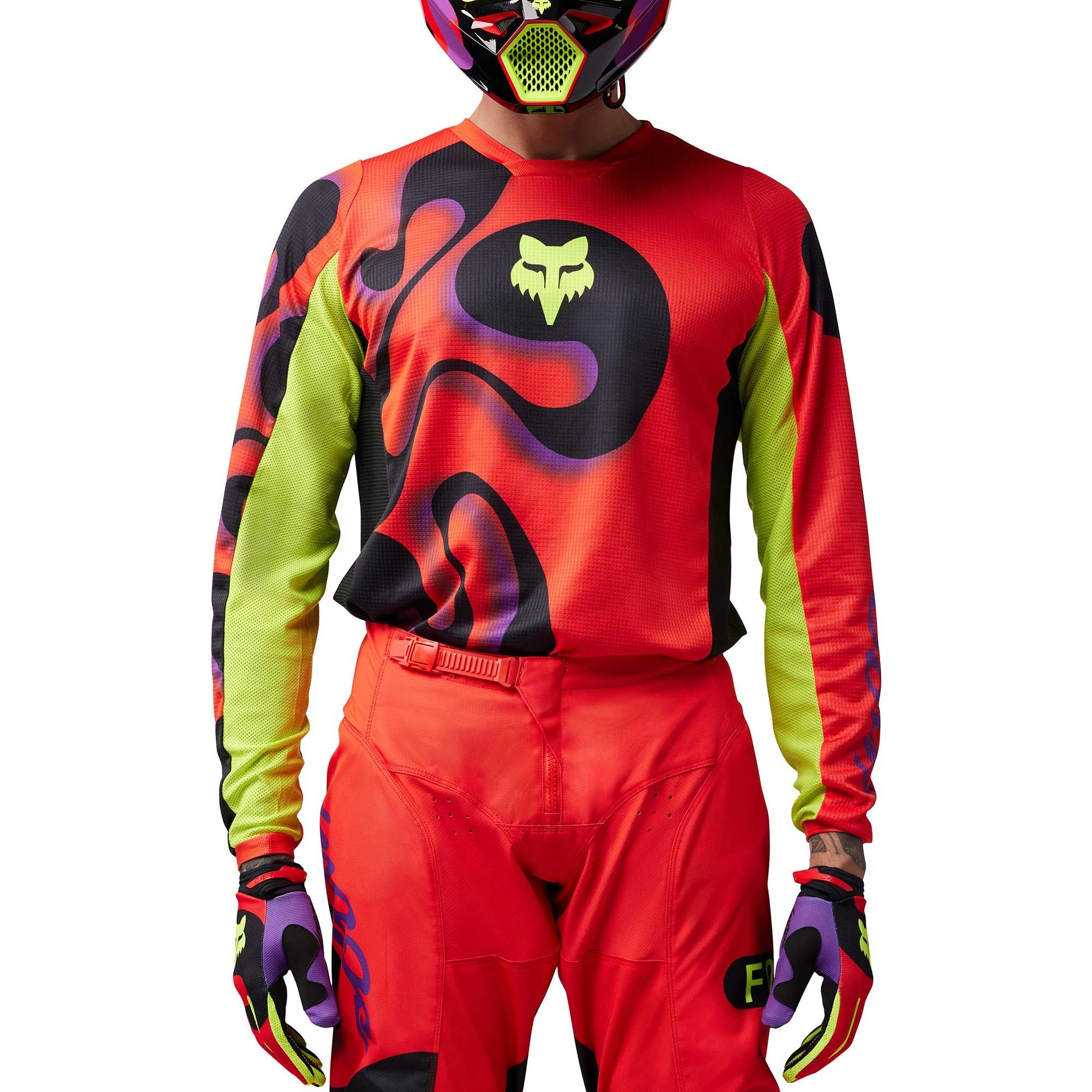 FOX (SALE) Jersey & Pant Kit - 180 EMOTION (Flo Red)