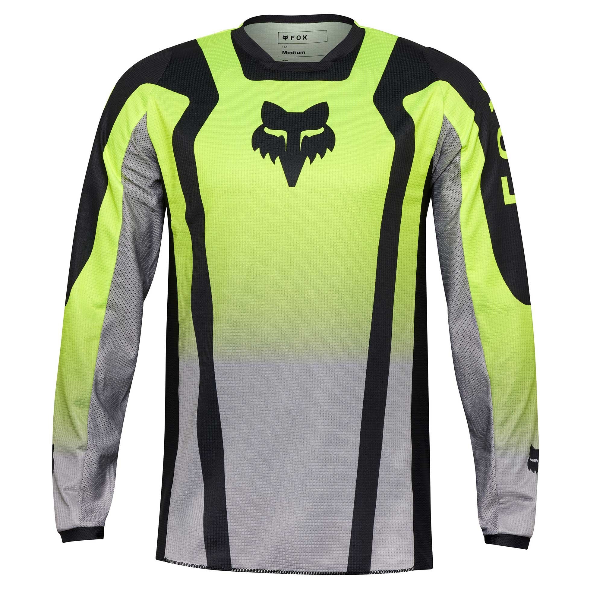 FOX (SALE) MX Jersey & Pant Kit - 180 LEAN (Flo Yellow/Black/Grey)