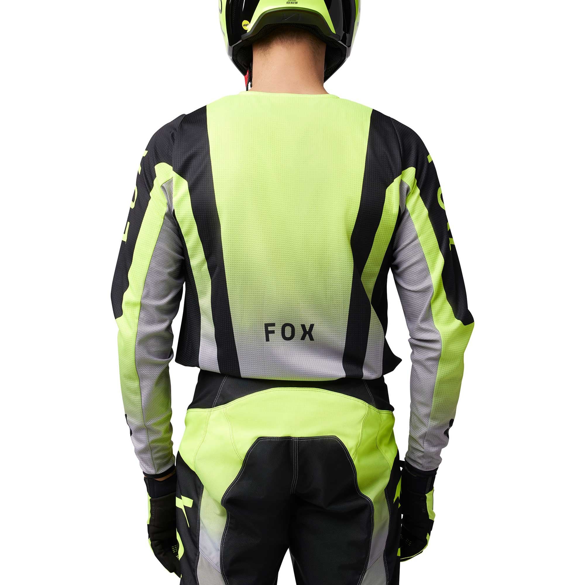 FOX (SALE) MX Jersey & Pant Kit - 180 LEAN (Flo Yellow/Black/Grey)