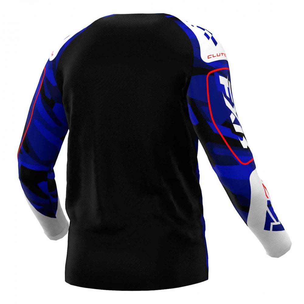 FXR (MX25) Jersey - CLUTCH (Blue Camo/Red)