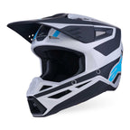 Alpinestars S-M3 HEAT MX Helmet (Silver/Blue/Black Matt)