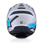 Alpinestars S-M3 HEAT MX Helmet (Silver/Blue/Black Matt)