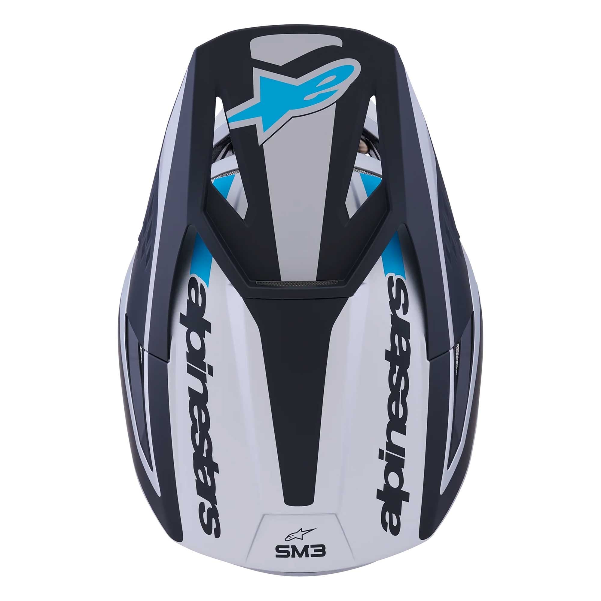 Alpinestars (MX26) MX Helmet - S-M3 HEAT (Silver/Blue/Black Matt)