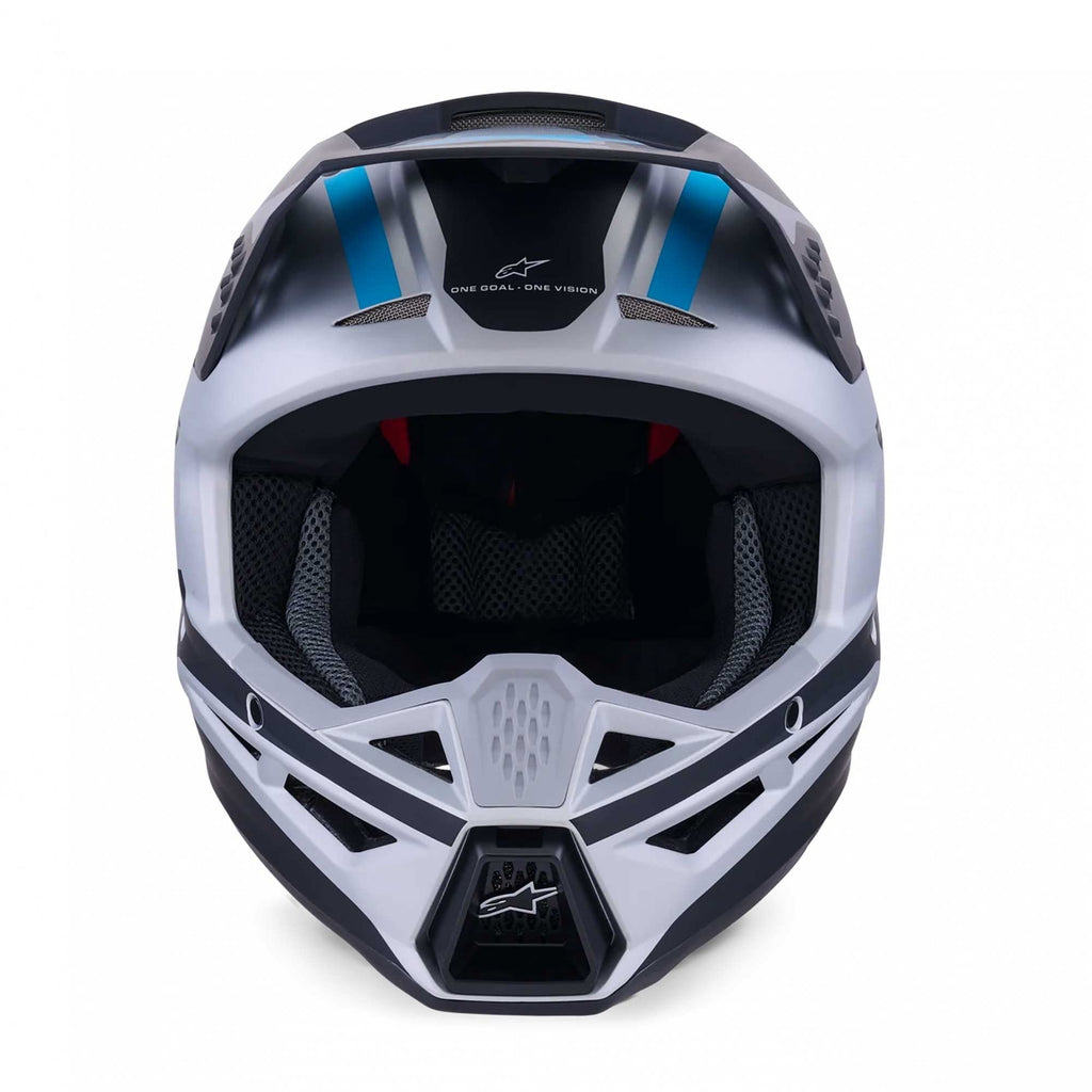 Alpinestars (MX26) MX Helmet - S-M3 HEAT (Silver/Blue/Black Matt)