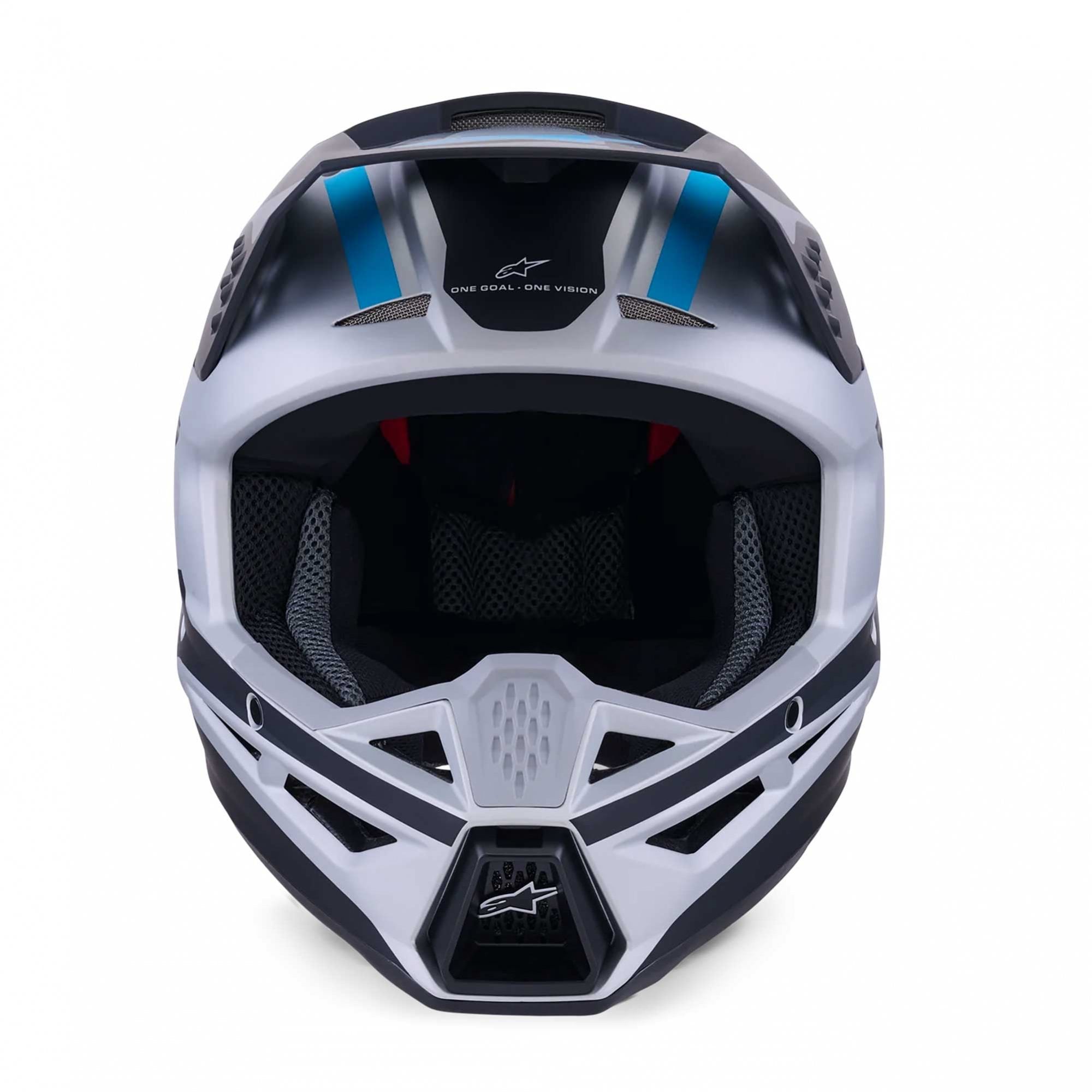 Alpinestars (MX26) MX Helmet - S-M3 HEAT (Silver/Blue/Black Matt)