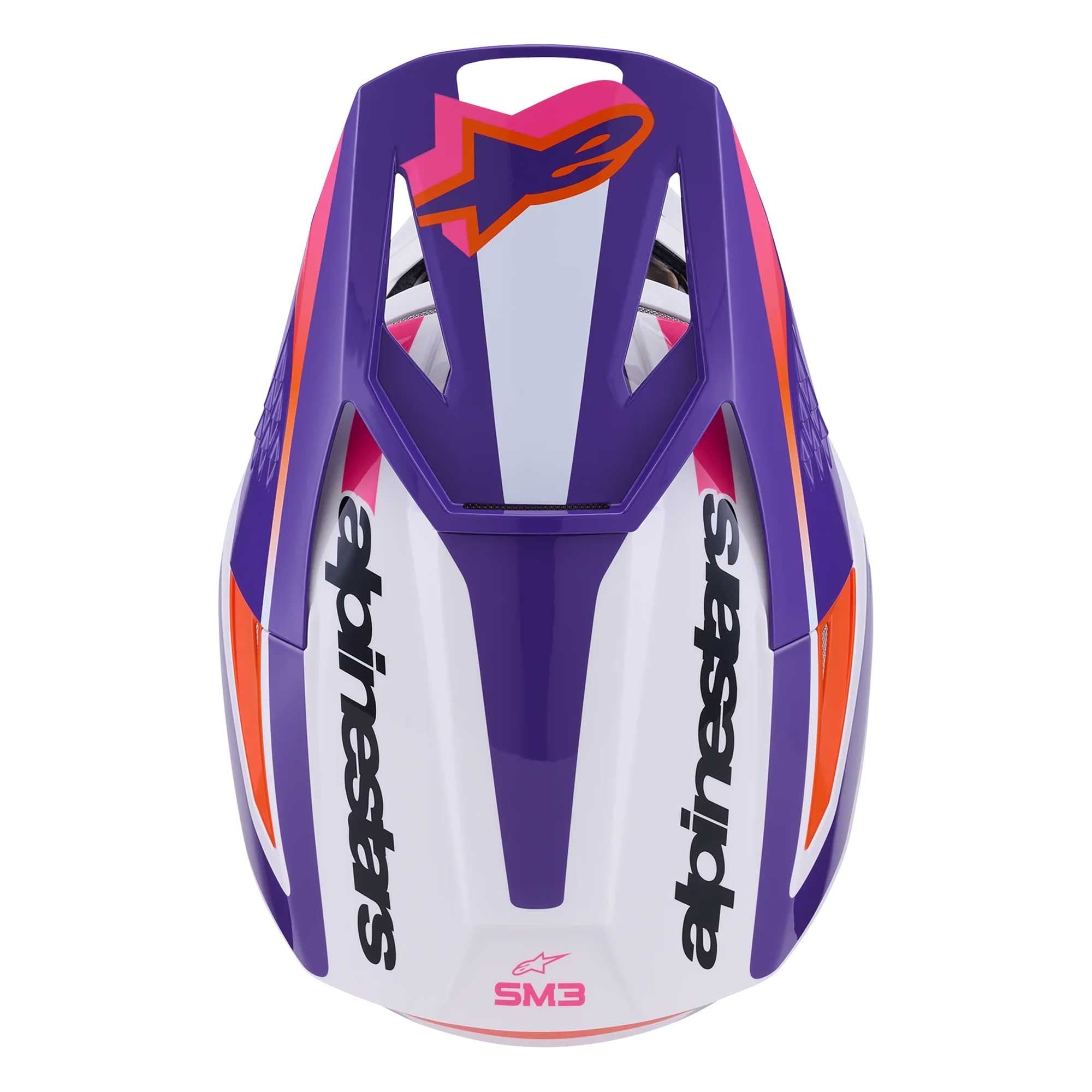 Alpinestars (MX26) MX Helmet - S-M3 HEAT (White/Purple/Pink Gloss)