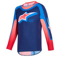 Alpinestars (MX26) Youth MX Jersey - SuperTech VISTA (Dark Navy/Hot Coral/Cobalt)