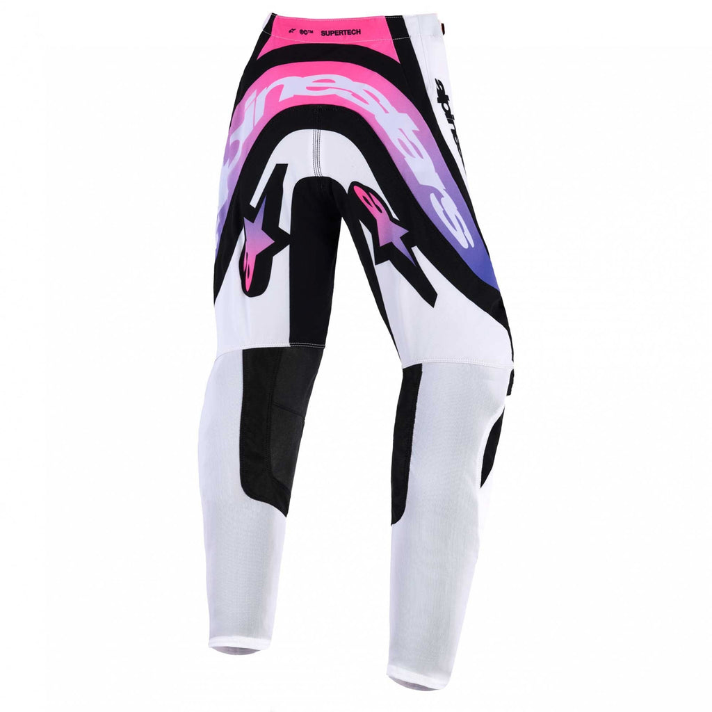 Alpinestars Youth MX Jersey & Pant Kit Deal - SuperTech VISTA (White/Purple/Black)
