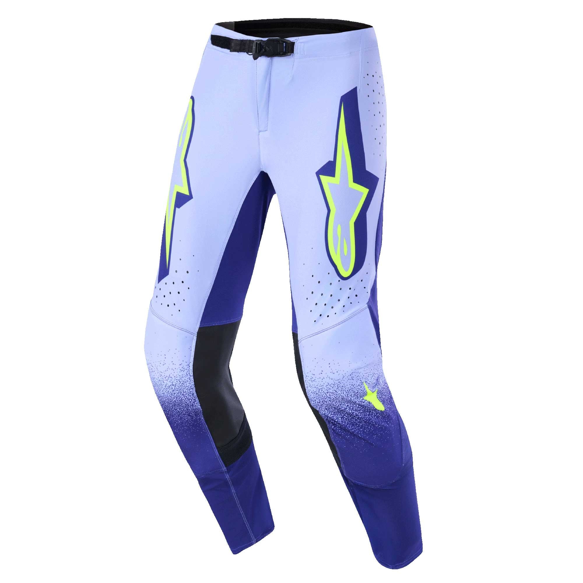 Alpinestars Youth MX Jersey & Pant Kit Deal - SuperTech SCENZ (Purple/Yellow Fluo)