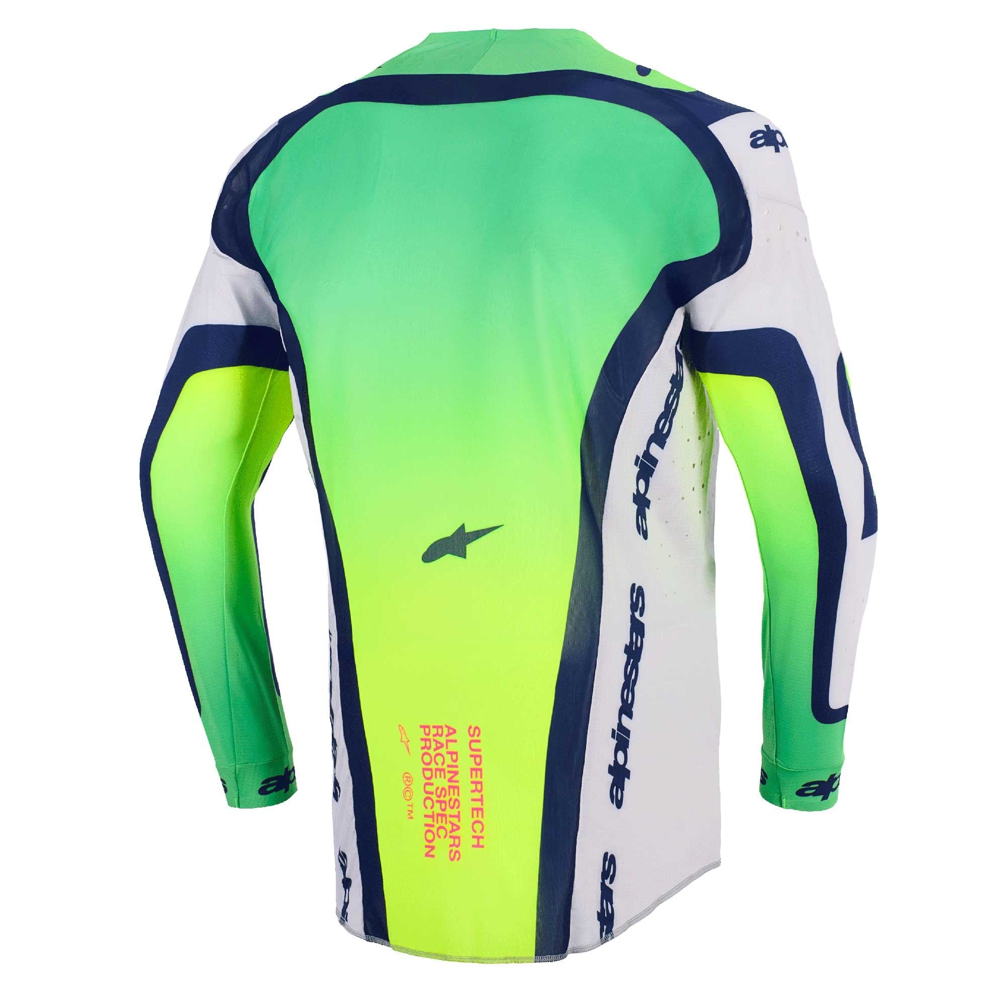 Alpinestars MX Jersey & Pant Kit Deal - SuperTech VISTA (Light Grey/Yellow Fluo/Blue)