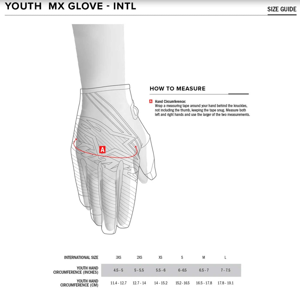 Alpinestars (MX26) Youth & Kids MX Gloves - Full Bore V2 (UCLA Blue/Black)