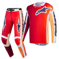 Alpinestars MX Jersey & Pant Kit Deal - Racer PORTL (Red/Light Grey/Dark Grey)